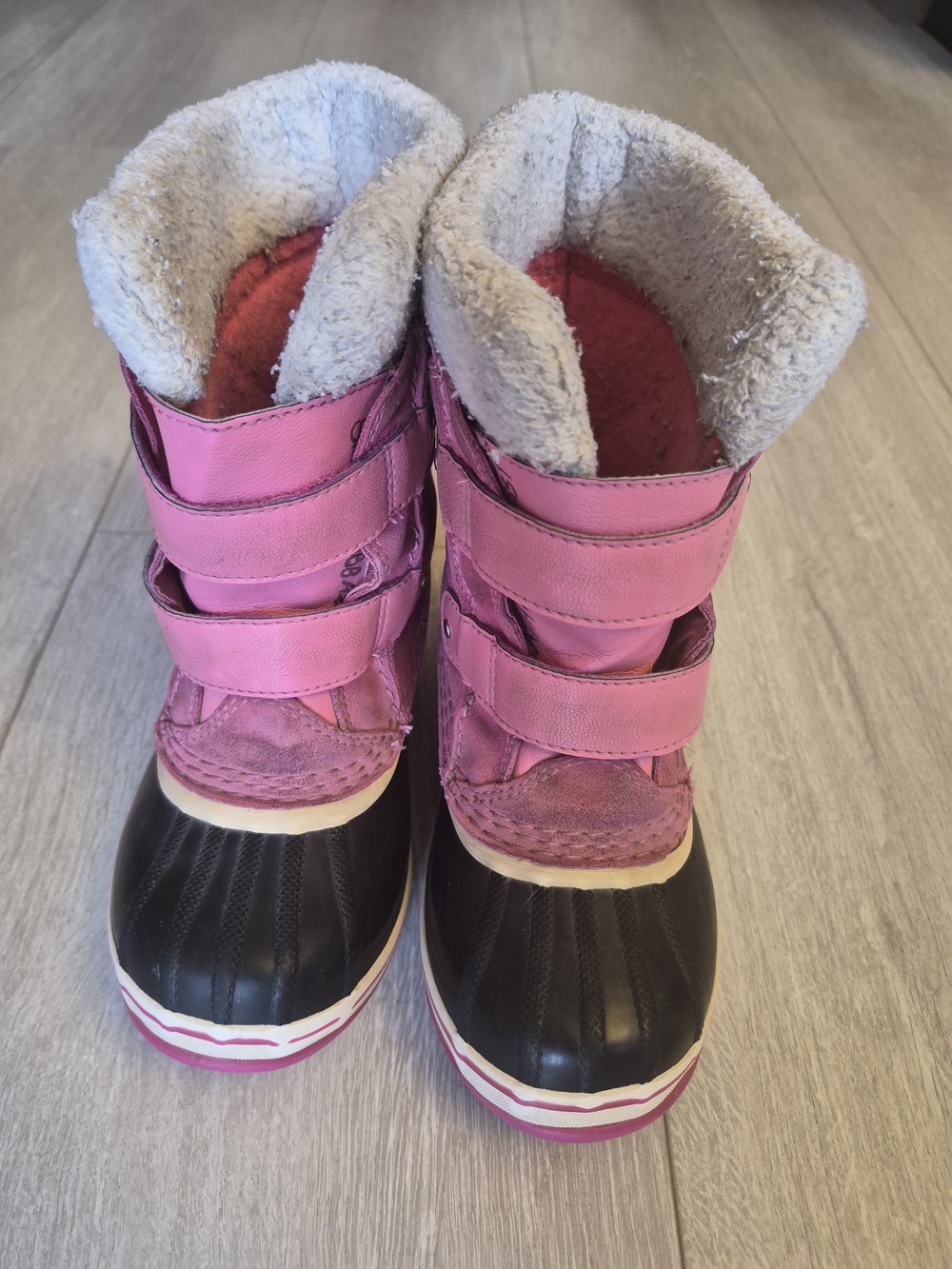 Sorel Girls Pink Winter Snow Boots Size 12 Waterproof Velcro